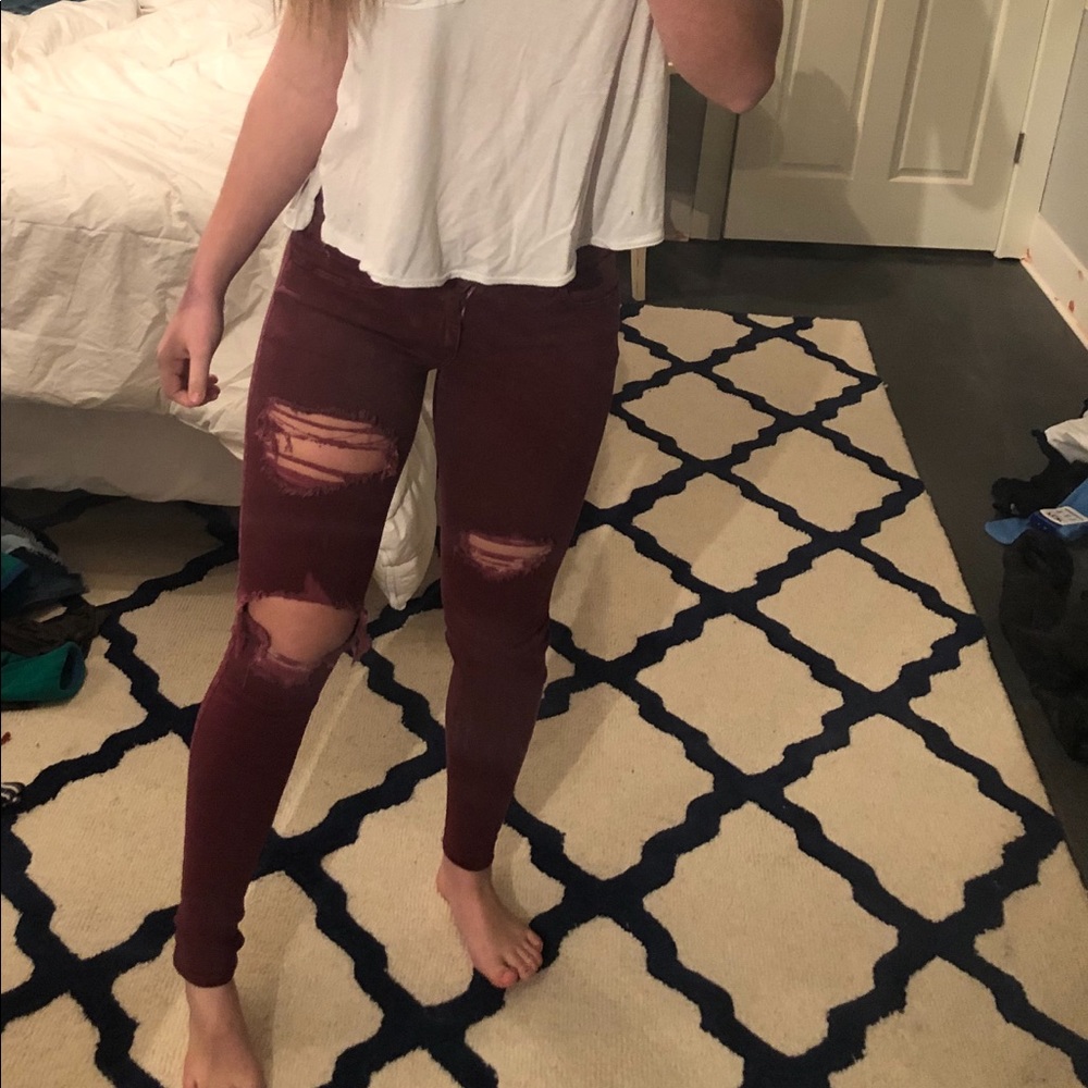 extra long American eagle super stretch jeans